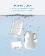 PAWGETHER® Gravity Cat Water Dispenser with 6 Pcs Filters Pet Waterer for Cats and Small to Medium Sized Dogs 1 Gallon/3.5L