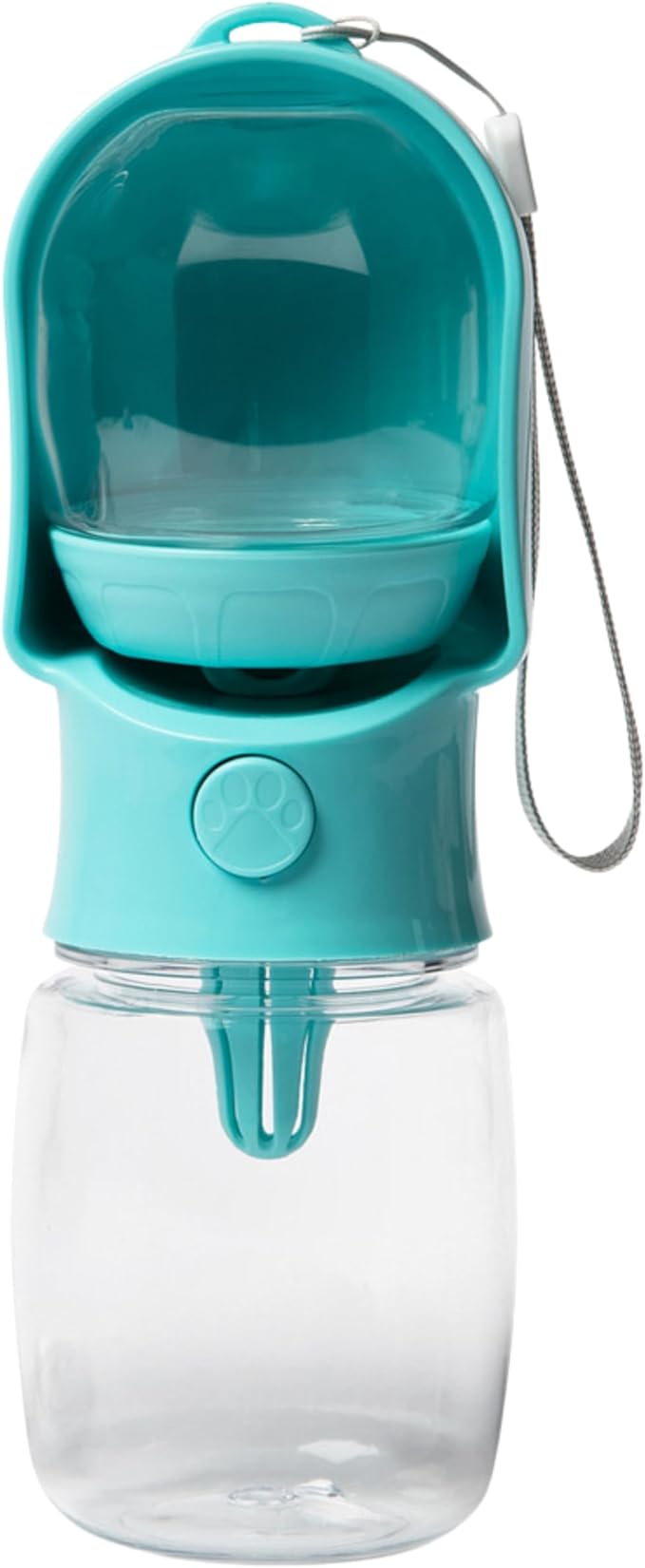 Leak Proof Portable Dog Water Bottle with Bowl – Travel Pet Water Dispenser for Walking & Hiking – Food Grade Plastic – Choose from 3 Colors (Blue, 320 ml)