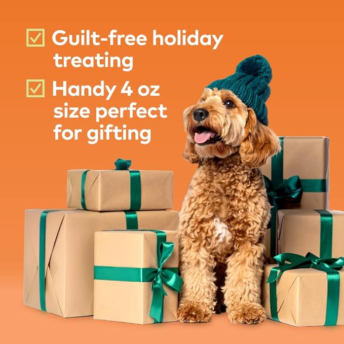 Honest to Goodness Plant Snacks Limited Edition Holiday Pumpkin Spice Dog Treats, 4oz