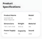 1.8L Automatic Pet Water Fountain – Quiet Smart Water Dispenser for Cats, Dogs & Small Pets, Self-Circulating, Easy to Clean, BPA-Free Pet Drinking Fountain