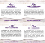 Wellness Natural Premium Canned Cat Wet Food Pate - 12 Pack Cans Variety Bundle Pack 4 Flavor - (Chicken,Beef, Salmon & Turkey) W/HS Pet Food Bowl - (5 Oz Cans)