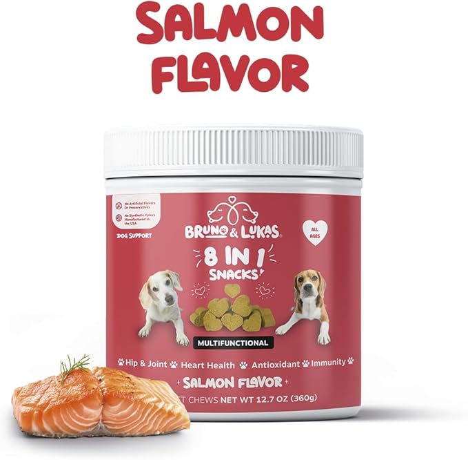 Turmeric & Multivitamin Chews for Dogs – Joint Health, Pain Relief, Mobility, Muscle Relaxation Skin and Coat Support with MSM, Glucosamine, Omega Fish Oil, Vitamin E & Antioxidants (90 Ct Each)
