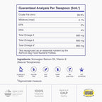 Premium Salmon Oil for Dogs – Pure Norwegian Salmon Oil High in Omega 3 EPA & DHA -Powerful Fish Oil for Dogs Skin & Coat, Hip & Joints, Allergies & Itchy Skin – Omega 3 Fish Oil for Dogs-16oz Liquid