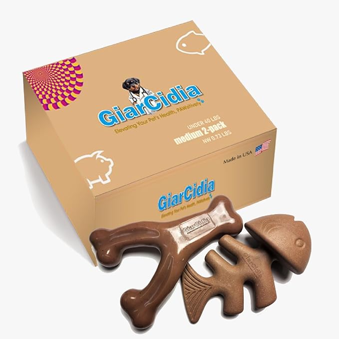 Dog Chew Toys for Aggressive Chewers (2Pcs - Real Beef & Salmon Flavored) - Durable Dog Tough Wish Bone (Upto 40 lbs.) - Indestructible Chew Toys for Dogs for Interactive Play & Dental Benefits