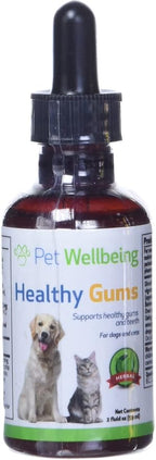 Pet Wellbeing - Healthy Gums for Dogs - Natural Supplement for Healthy Gums, Teeth and Breath Against Dog Gingivitis - 2oz (59ml).