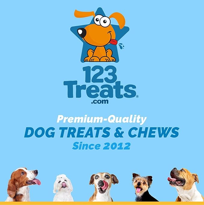 123 Treats Goat Horns for Dogs Chews 9-11 inches (2 Count - Large) 100% Natural Long Lasting chew for Dogs