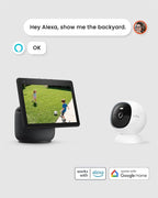 youkey S320 Magnetic Wire-Free Camera 2.5K QHD Security Camera with Dual Band WiFi 6, Built-in 8GB Storage, Color Night Vision, AI Human Pet Detection, IP65, No Monthly Fees