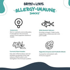 Dog Allergy Relief Chews - Antihistamine & Immune Support Bites with Probiotic, Salmon Oil, Colostrum, Omega 3 - Supplement for Anti Itch, Seasonal Allergies, Coat Health & Shedding Control (90 Ct)