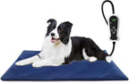 TJOY Pet Heating Pad Electric Heating Pad for Dogs and Cats Indoor Warming Mat Heated Pet Bed with Auto Power Off (L:32''x20''(Blue))