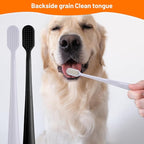 4 Pack Super Soft Dog Toothbrush for Small to Large Dogs Tooth Brushing Designed for Cat Dog Teeth Cleaning & Protecting Pet Dental Convenient Care Puppy Tooth Brush Kit