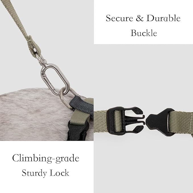 H-Shape Escape Proof Cat Harness & Leash Set - Plush Padded Back, Adjustable Neck/Chest, Lightweight, w/ 1.5cm Wide Leash for Kittens to Adult Cats (Cream and Purple)