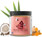 kin+kind Hip and Joint Supplement for Dogs & Cats – Vet Formulated Natural Joint Support with Organic Turmeric, Black Pepper & Coconut – Dog Essentials & Cat Essentials – Made in USA – 4 oz (Medium)