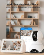 VIMTAG Indoor Pet Camera, 2.5K Dog Camera with Phone App, 360° Pan/Tilt Cameras for Home Security Cat Baby, Night Vision, Motion Tracking & AI Detection, 2-Way Audio, 5G/2.4G WiFi, SD/Cloud Storage