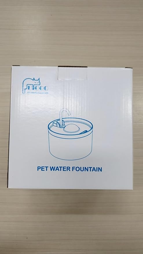 108oZ Cat Water Fountain, Pet Waterer Fountain with Ultra Silent Pump, Activated Carbon Filter Keep Water Fresh, Faucet Design, Anti Sputtering, Suit for All Kinds of Cat
