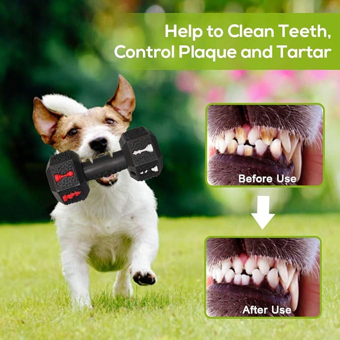 Dog Chew Toys for Aggressive Chewers,Food Grade Non-Toxic Dental Pet Toy,Tough Durable Indestructible Dog Toys for Small Medium Dogs.Black（8IB-15IB）