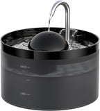 108oZ Cat Water Fountain, Pet Waterer Fountain with Ultra Silent Pump, Activated Carbon Filter Keep Water Fresh, Faucet Design, Anti Sputtering, Suit for All Kinds of Cat