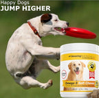 Amazing Omega 3 for Dogs - Omega 3 Fish Oil for Dogs Supplement for Itchy Skin Relief for Dry Skin and Hot Spots and Shedding Coat with EPA and DHA Fatty Acids - 90 Salmon Soft Chews