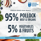 Instinct Raw Meals Freeze-Dried Pollock Cat Food, 9 oz. Bag