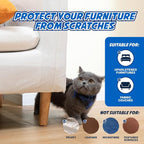 2 Rolls Cat Scratch Furniture Protector Tape – Double-Sided Sticky Training (4" x 20ft Each) – Anti-Scratch Sofa & Couch Guard – Clear, Easy to Apply & Remove – Not for Leather, Velvet, Microfiber