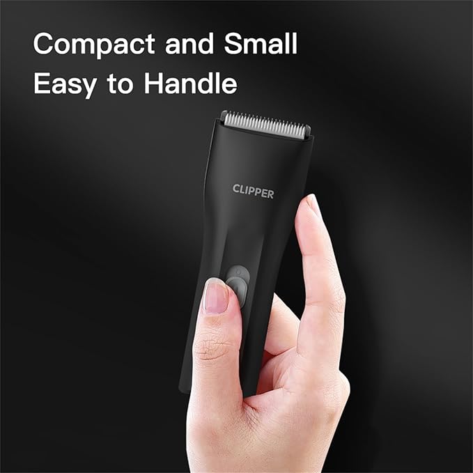 Prowerful Home Professional Dog Grooming Kit Clipper Low Noise USB Rechargeable Gifts for Dog Cat Black,TS006