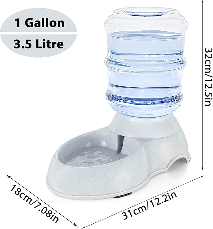 Pet Water Dispenser Station for Large Dogs and Cats,1 Gallon/3.8L Gravity Automatic Feeder, Cat Dog Water Fountain, Dog Water Bowl Dispenser,Large Breed Dog Drinking Fountain