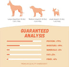 Dog Treats Large Breed, Chicken Wrapped Rawhide Bones 6.5'', Large Size Long Lasting Dog Chews with Taurine, Teeth Cleaning Training Treats Snacks for Medium Large Dogs, 4 Counts, 10.6 oz