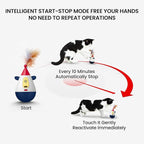 Laser Cat Toys for Indoor Cats, Automatic Interactive Cat Toy, Rechargeable 360° Auto-Spin Self-Balancing Laser Pointer with Catnip Hole & Feather, 3-Speed Random Trajectories for Bored Cats