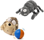 Interactive Dog Toys That Moves Active Ball for Dogs with Rechargeable Battery, Self Moving Balls and Plush Cover for Small & Medium Dogs to Chase, Barking Dog Toy Vibrates Toy HedgSpid