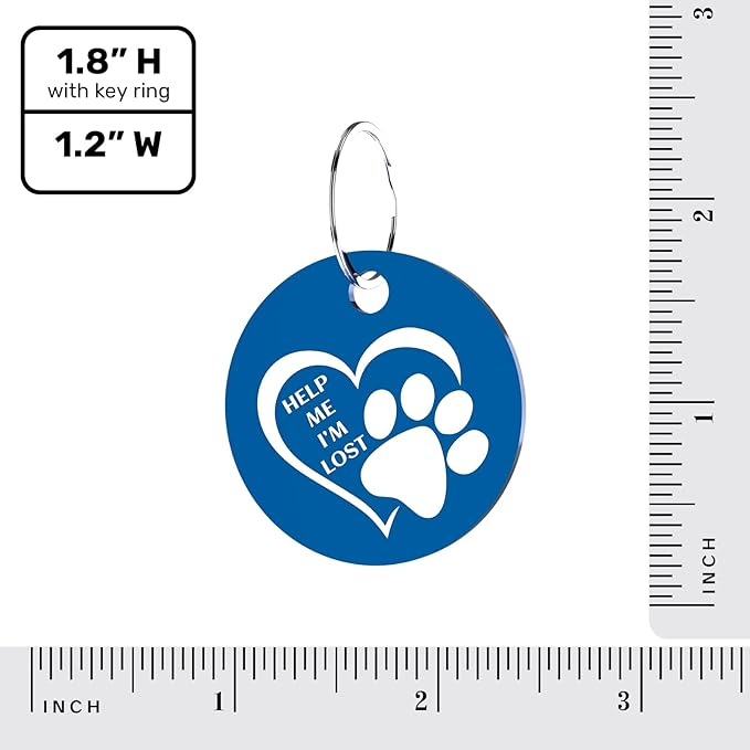 MYLUCKYTAG QR Code Stainless Steel Personalized Dog ID Tag, Digital Profile, Email Alerts