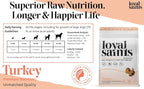 Freeze Dried Raw Dog Food - Premium Turkey and Salmon Flavor with High Protein and Grain Free Dog Food for All Breeds and Picky Eaters - Versatile as Meal Topper, Snack, and Treats, 5 Oz