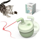 Automatic Laser Cat Interactive Toy - Self-Balancing 360° Auto-Spin Laser Pointer with Catnip Hole, Triple-Sensory – Kitten Sight, Smell & Touch, Boredom Relief Toys for Indoor Adult Cats
