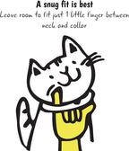 Kittyrama Cat & Kitten Collar - Cat Friendly Award Winner - Soft, Comfortable, Hypoallergenic, with Release Buckle - Seen in Vogue Magazine - Tahiti - Other Styles Available