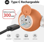 Interactive Cat Toys, Automatic Moving Cat Toys for Bored Indoor Adult Cats, Fast Rolling, Chirping & Motion-Activated Kitty Toys, Fun Gift for Cats with Speedy Tail 2.0, USB Rechargeable, Orange