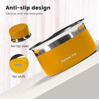 Gardner Pet Dog Bowls 1 Gallon (3.85L) Stainless Steel No Spill Dog Water Bowl, Slow Water Feeder Metal Bowls, Spill Proof Water Dispenser for Large Dogs, Promotes Healthy Hydration