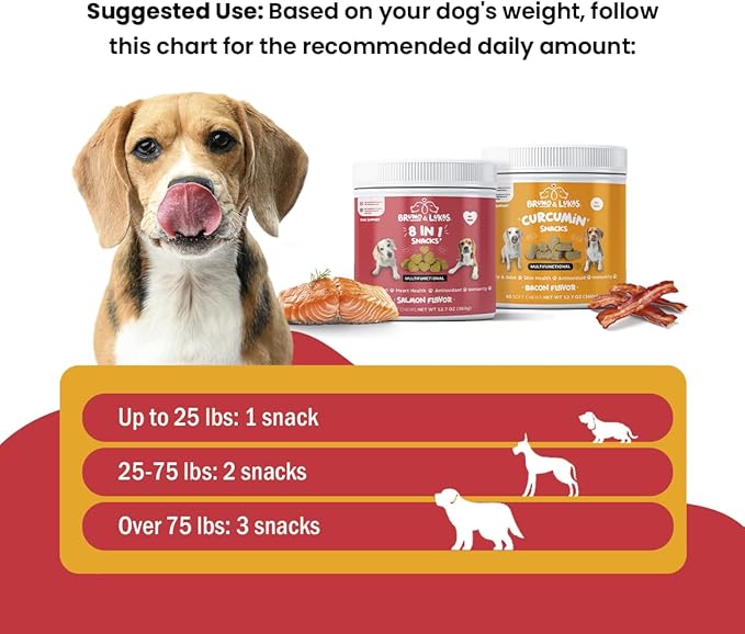 Turmeric & Multivitamin Chews for Dogs – Joint Health, Pain Relief, Mobility, Muscle Relaxation Skin and Coat Support with MSM, Glucosamine, Omega Fish Oil, Vitamin E & Antioxidants (90 Ct Each)