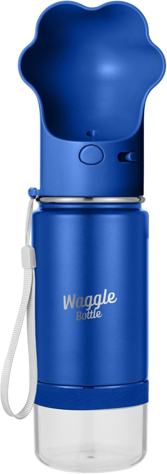 Stainless Steel Dog Travel Water Bottle, Vacuum Insulated Portable Dog Water Dispenser, Drink Cup and Snack Container On The Go, Outdoor Walking, Hiking, Travel (Cobalt)