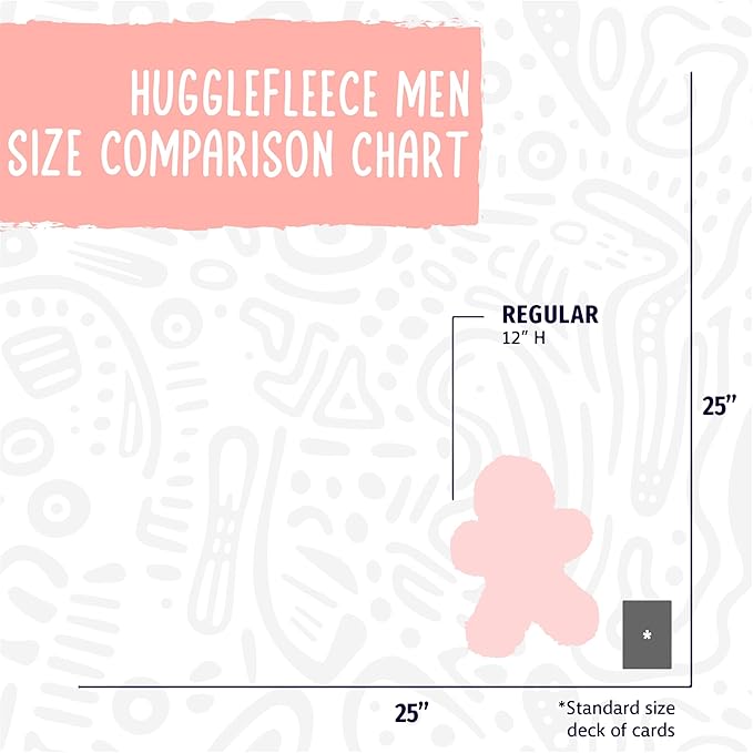 HuggleHounds Plush Dog Toy - Fuzzy Dog Toy, Plush, Soft Fleece, Interactive, Durable, For Small and Large Breeds, Puppy Toy - HuggleFleece Man, Grey