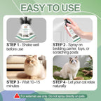 Cat Calming Spray with Natural Mint – 150ml Pet Relaxant for Cats and Kittens – Helps Reduce Stress, Anxiety & Unwanted Behavior – Plant-Based Soothing Spray for Travel, Vets & Home Use