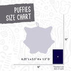 HuggleHounds HuggleTuff Plush Dog Toys - Dog Stuffed Animal Toy, Puppy Toys, Squeaky Dog Toy for Small & Medium Dogs, Durable Plush to Keep Them Busy - Puffies Woodland Friends (3 Count)