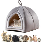 KASENTEX Cozy Small Pet Bed - Ultra Soft Plush Cushion for Cats and Small Animals, Washable Sleeping Pad, Perfect for Indoor Pets, 11 Inches, Grey