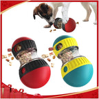 Dog Puzzle Toys, Rolling Treat Dispensing Ball, Brain Stimulation & Slow Feeder, Dog Enrichment Toys to Keep Them Busy (2PCS: Red+Green)