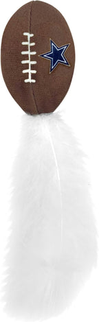 Best Plush CAT Toy - NFL Dallas Cowboys Complete Set of 3 Piece Cat Toys Filled with Fresh Catnip. Includes: 1 Helmet Cat Toy, 1 Football Cat Toy with Feathers & 1 Beer Bottle. Beautiful Team Logos