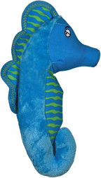 Spunky Pup Clean Earth Recycled Seahorse Dog Toy | Made from 100% Recycled Water Bottles | Eco-Friendly | Squeaker | Plush Toy for Small to Medium Dogs | Made in The USA