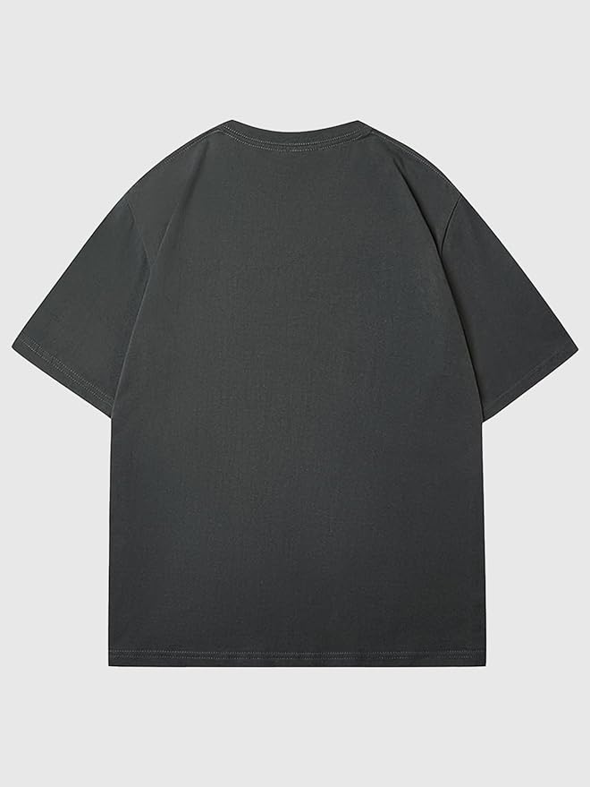 Verdusa Women's Lips Print Graphic Tees Y2k T Shirts Summer Crew Neck Vintage Going Out Tops