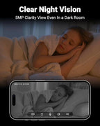 MUBVIEW Cameras for Home Security, 2.4/5GHz WiFi 2K Indoor Wired Se2.curity Baby/Pet Camera with Phone App, Night Vision, 24/7 Record, 2-Way Audio, Motion Tracking, Cloud Storage