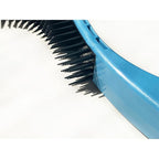 (Blue) Cat Brush is Designed for Comfort, Created for Results. This innovative grooming brush features multi contoured shapes that gently adapt to your cats body for a stress free grooming.