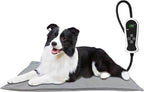 TJOY Pet Heating Pad Electric Heating Pad for Dogs and Cats Indoor Warming Mat Heated Pet Bed with Auto Power Off (L:32''x20''(Gray))