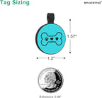 MYLUCKYTAG Silent Silicone QR Code Dog Tags - Scan QR for Instant Pet Location Alerts