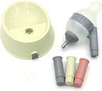 NACOCO Pet Standing Water Dispenser Cat Dog Standing Bowl with Detachable Pole Automatically Feeding Water Height Adjustable(Green-Grey)