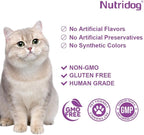 Hairball Treats for Cats - Hairball Remedy Chews with Omega 3&6, Psyllium Husk, Zinc & Biotin - Salmon Flavor for Hairball Control, Digestive Health & Skin Support, 100ct (ND-044)